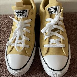 Converse Yellow High-Top Sneakers with Classic Design